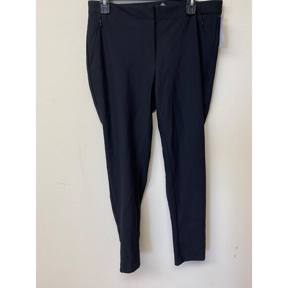 Calvin Klein Pants - Calvin Klein Women's Black Solid Casual Mid Rise Slim Fit Ankle Dress Pants NWT